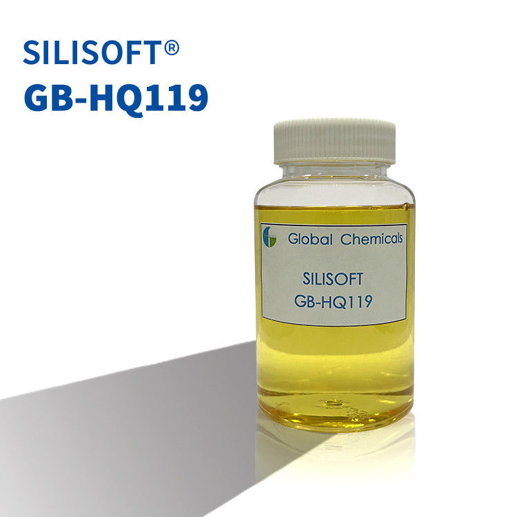 السيليكون الهيدروفيلي ذو التركيز العالي SILISOFT GB-HQ119 للتشطيب من المقبضات للقطن & T / C الأقمشة المنسوجة للطباعة