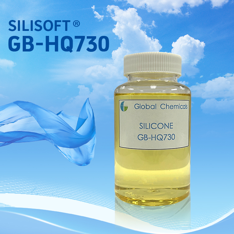 السيليكون الحريري SILISOFT GB-HQ730 يستخدم لإنهاء ناعم وناعم للألياف الطبيعية والألياف الاصطناعية ومزيجها