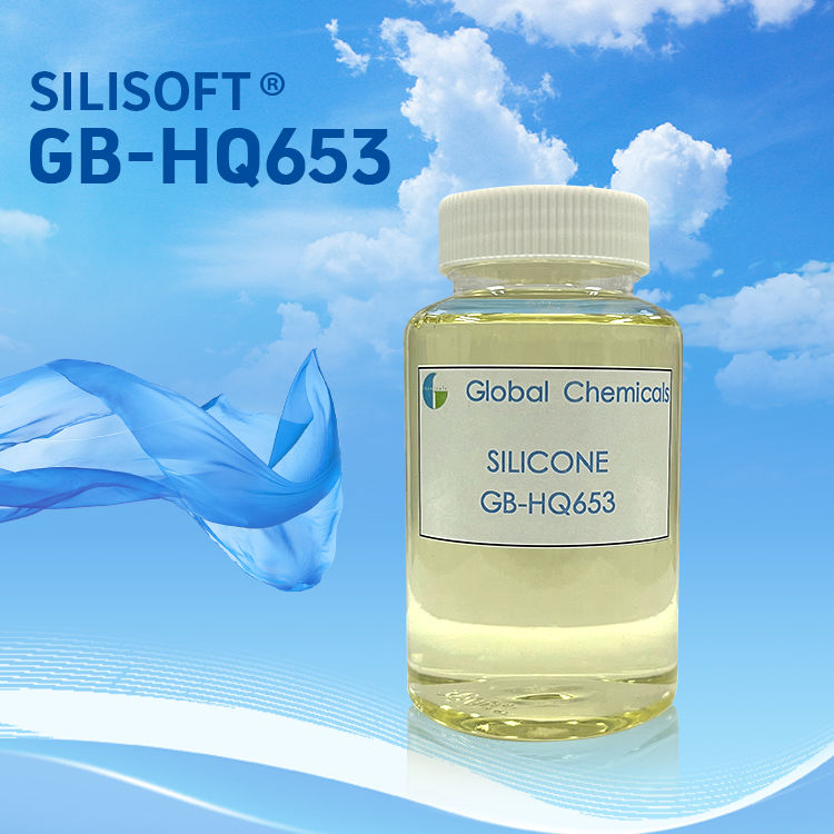 الألياف الكيميائية السيليكون الناعمة والرخوة SILISOFT GB-HQ653 مع أصفرار منخفضة وليس لها تأثير على ظل النسيج
