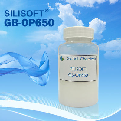 عامل مساعد للمواد الكيميائية السلس منير GB-OP650 Macro Oxosilane للجلود والدنيم والخيوط